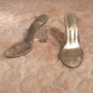 Fashion Nova clear heels